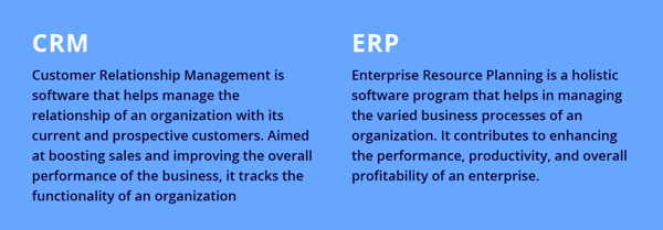 Difference Between CRM & ERP