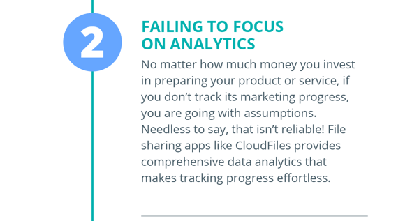 Not utilizing the full potential of analytics
