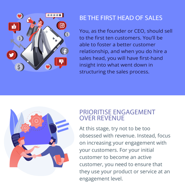 Prioiritizing engagement and being first head of sales