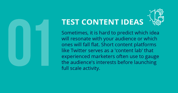 Test Content Ideas on Social Media
