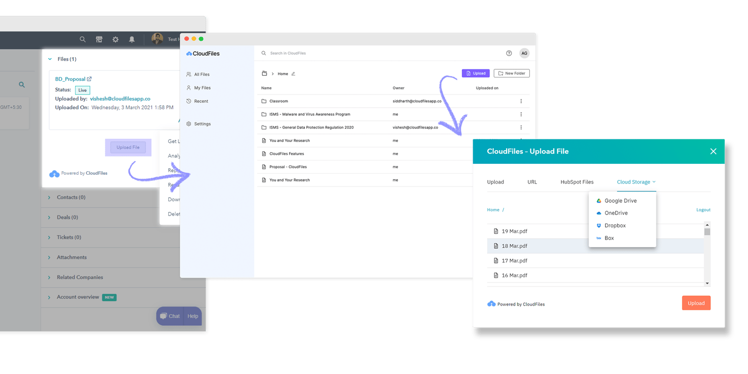 CloudFiles An alternative to HubSpot Documents CloudFiles Secure