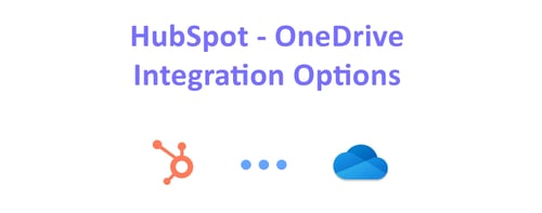 HubSpot OneDrive Integration Options Blog Header